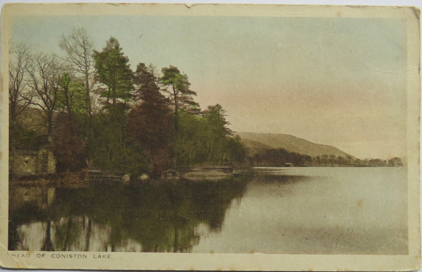 Vintage Postcard of Head of Coniston Lake