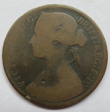 Load image into Gallery viewer, 1872 Queen Victoria One Penny Coin - Great Britain
