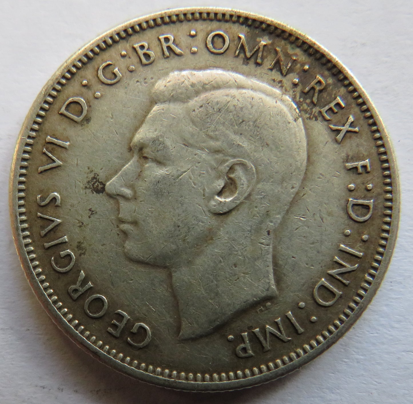 1940 King George VI Australia Silver Florin Coin
