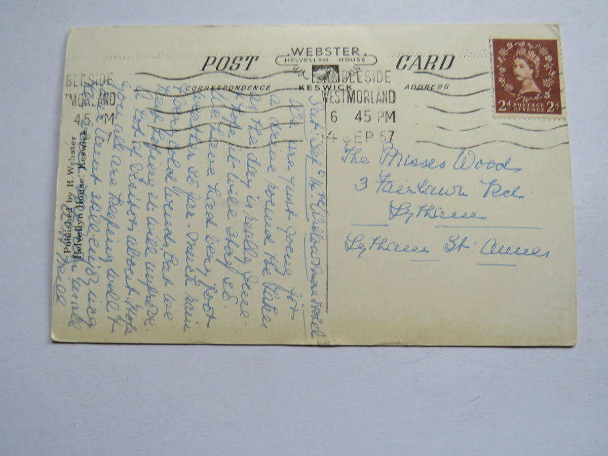 Vintage Postcard of Gems of Lakeland (1957 Ambleside Postmark)