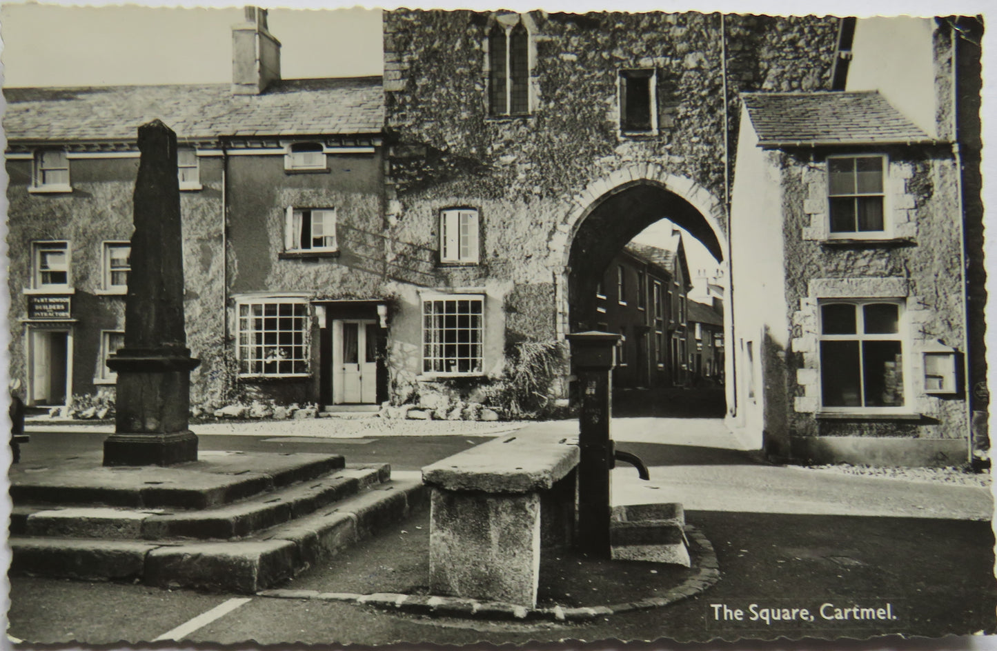Vintage Postcard of The Square, Cartmel 1966
