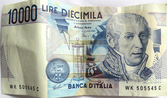 1984 Italy 10000 Lire Banknote image 1