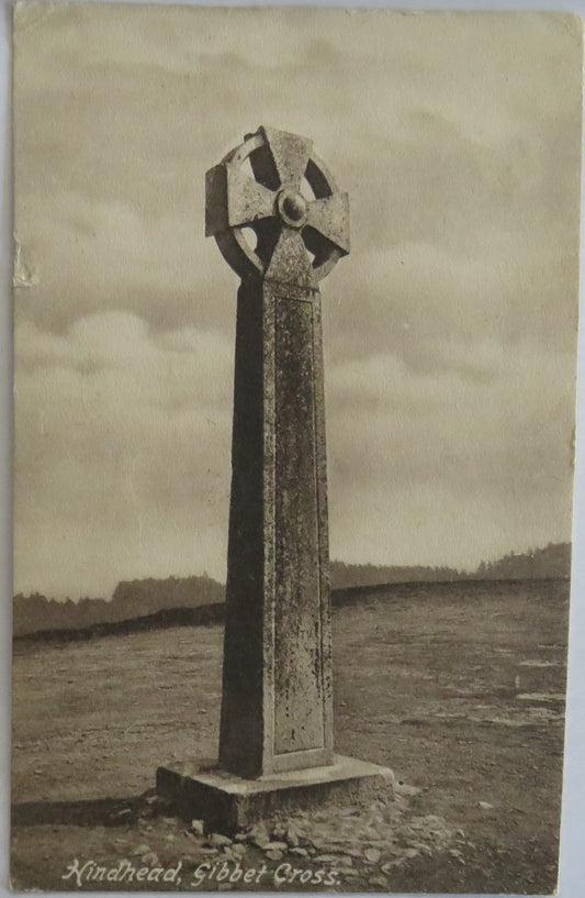 Vintage Postcard of The Hindhead, Gibbet Cross 1907