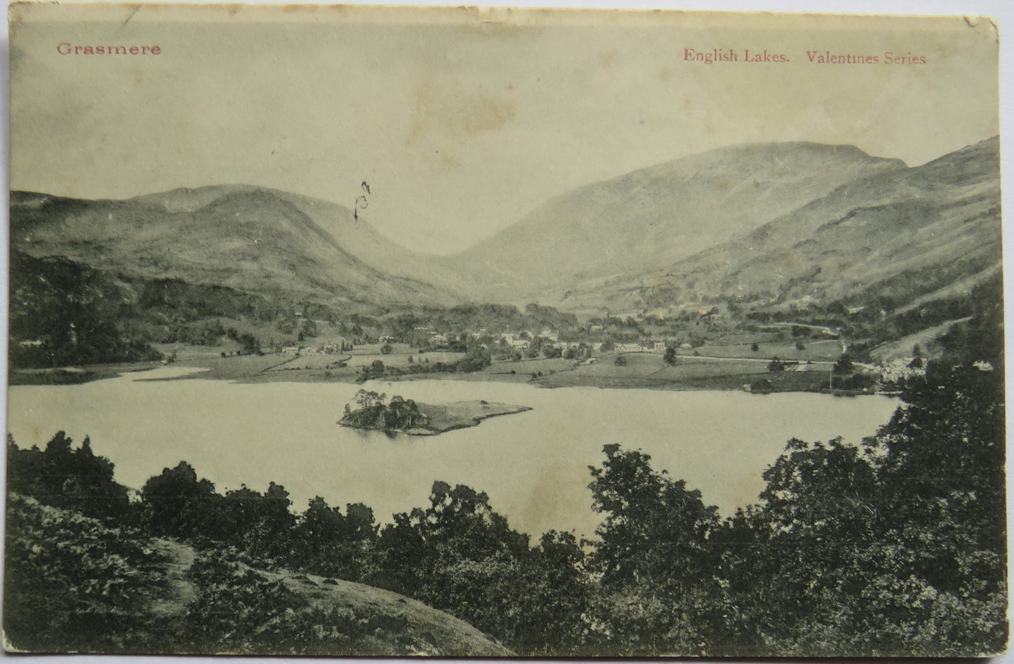 Vintage Postcard of Grasmere (1908 Welshpool Postmark)
