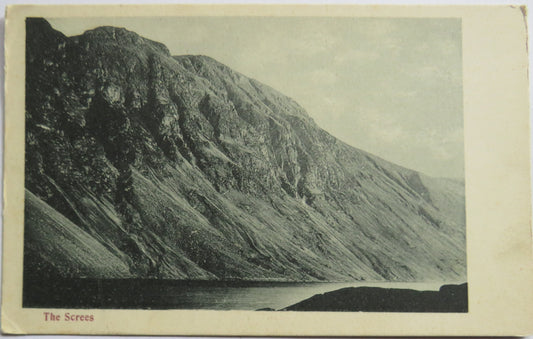 Vintage Postcard of The Screes (1903 Seascale Postmark)