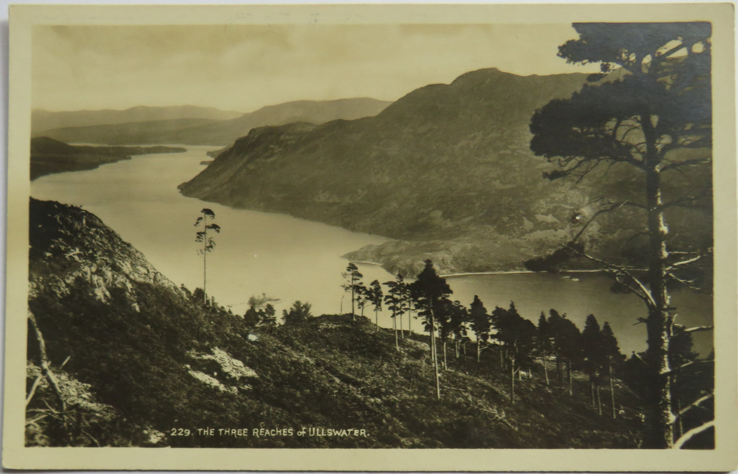Vintage Postcard of The Three Reaches & Ullswater