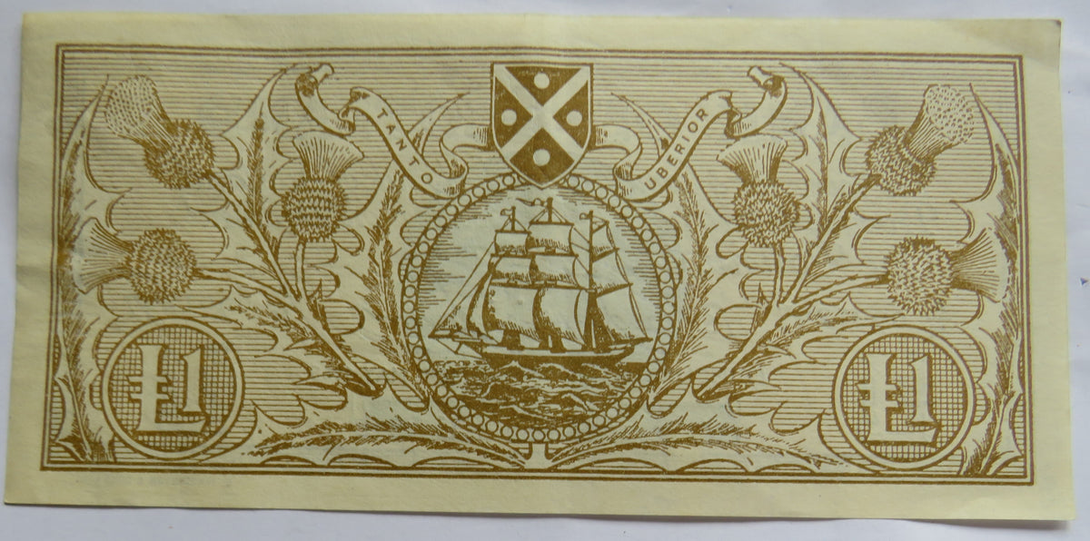 1965 Bank of Scotland £1 One Pound Banknote