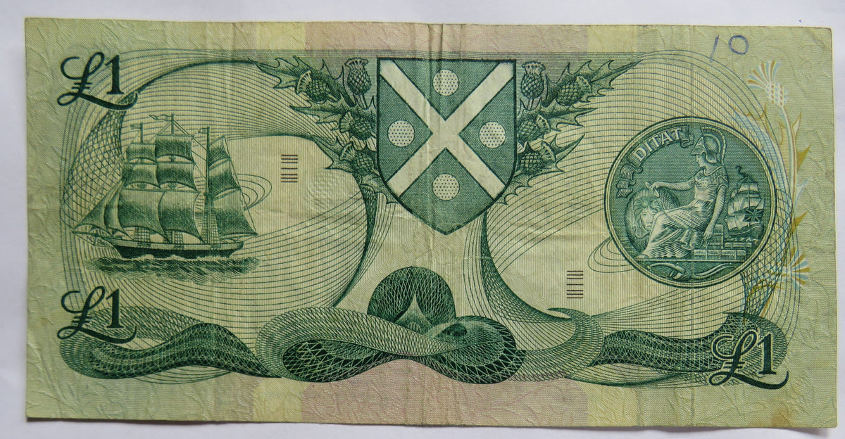 1971 Bank of Scotland £1 One Pound Banknote