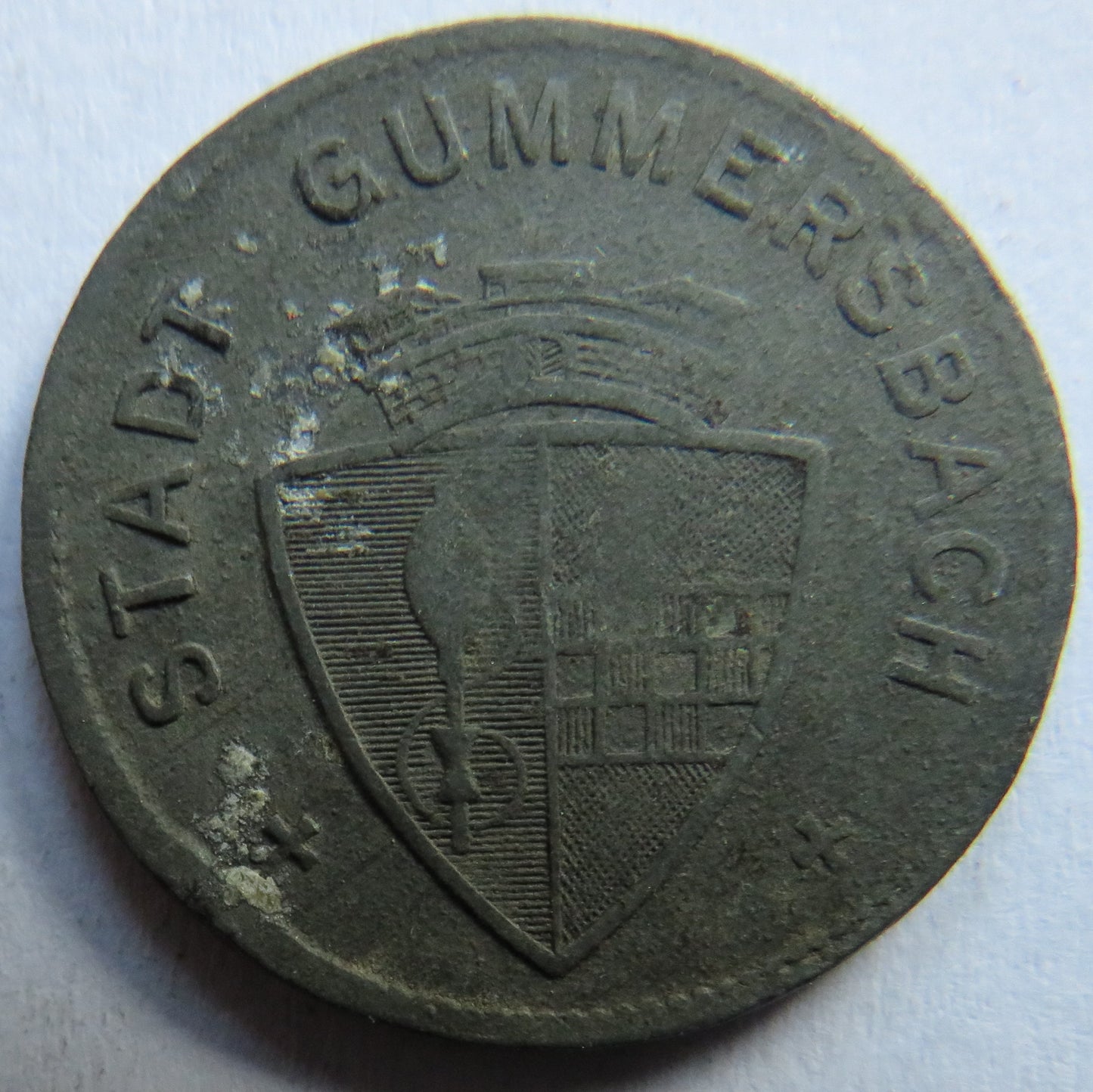 1917 Stadt Gummersbach Krilgsnotgeld 50 Pfennig Coin