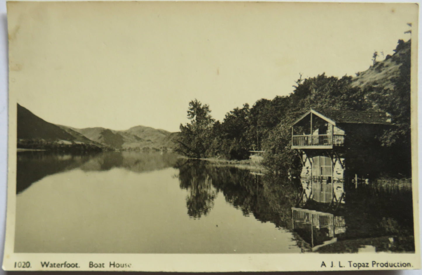 Vintage Postcard of Waterfoot Boat House