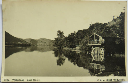 Vintage Postcard of Waterfoot Boat House