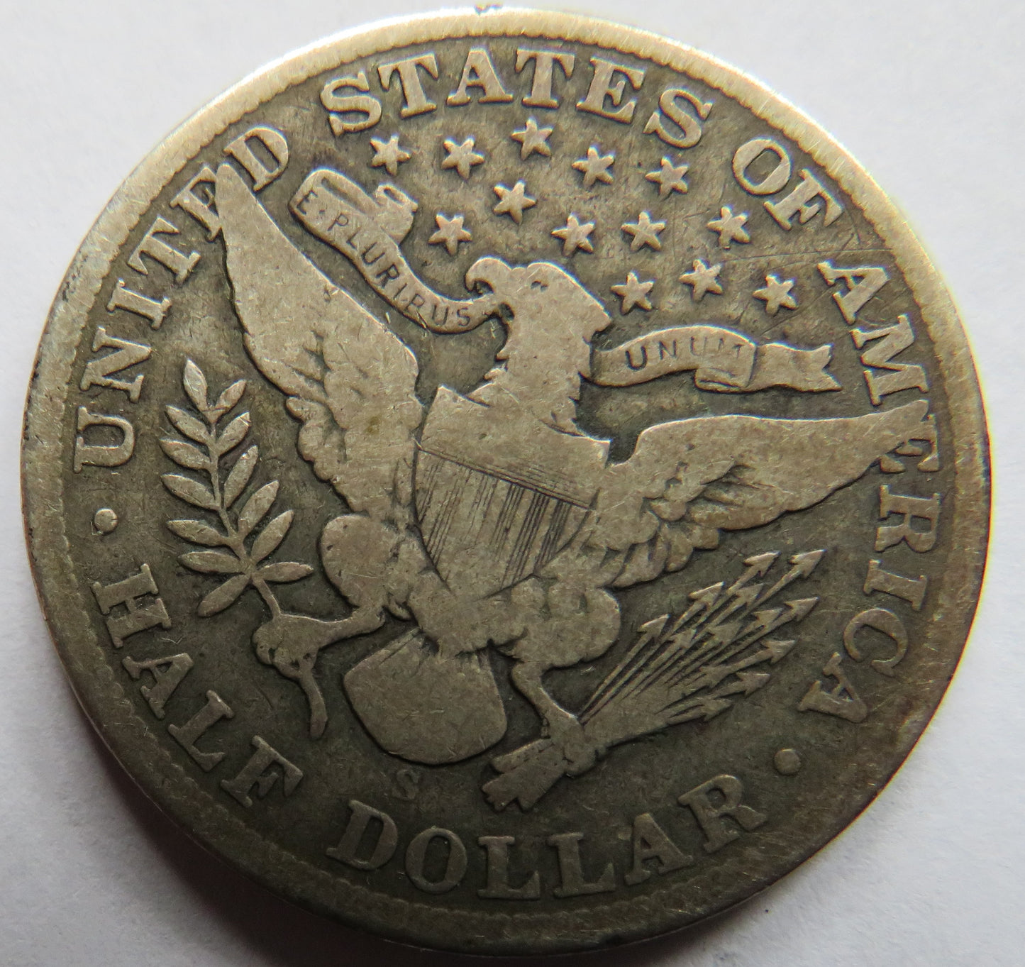 1910-S USA Silver Barber $1/2 Half Dollar Coin