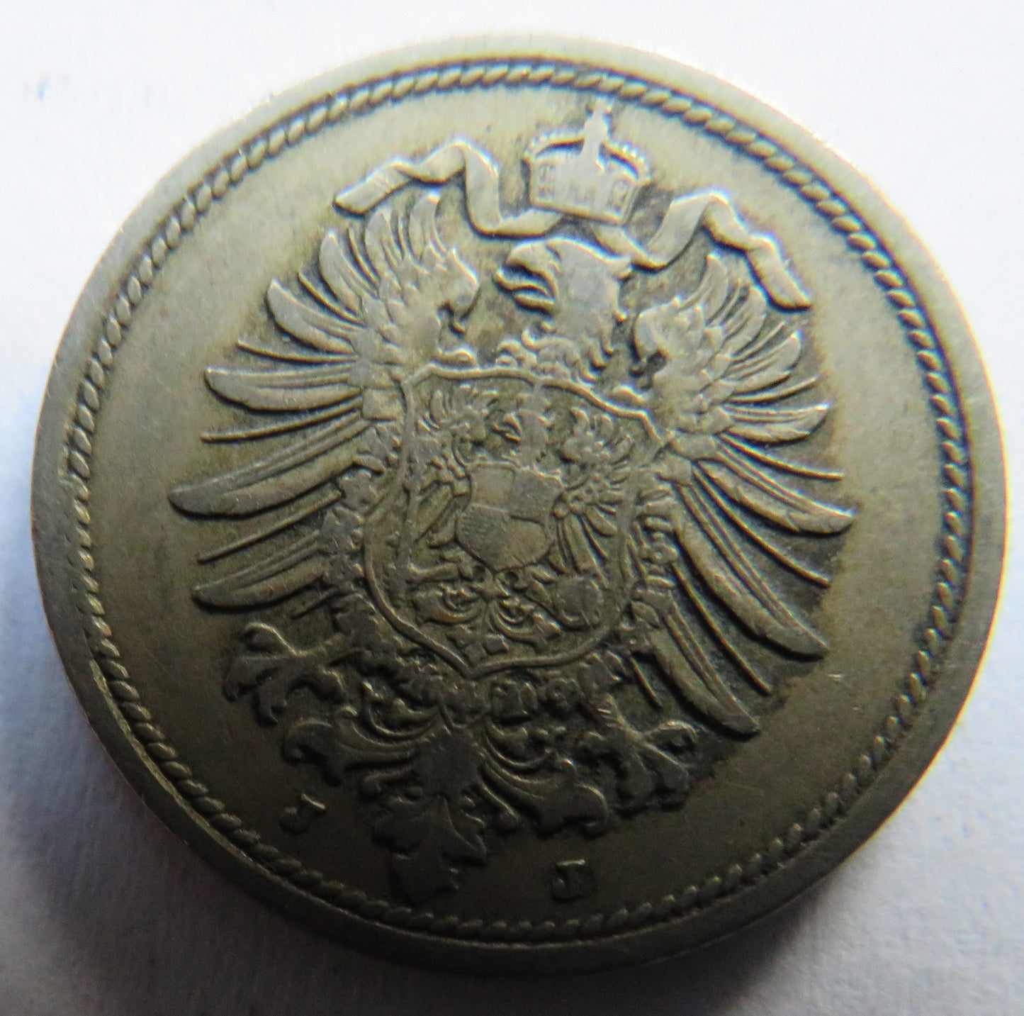 1876-J Germany - Empire 10 Pfennig Coin