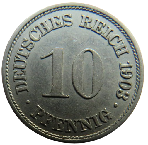 1903-A Germany - Empire 10 Pfennig Coin