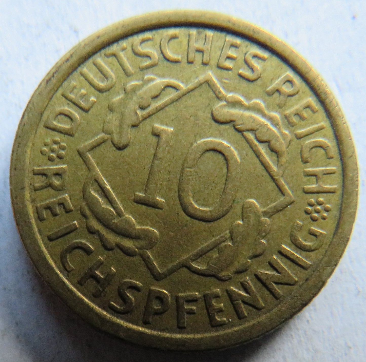 1931-G Germany - Weimar Republic 10 Reichspfennig Coin Rare Date
