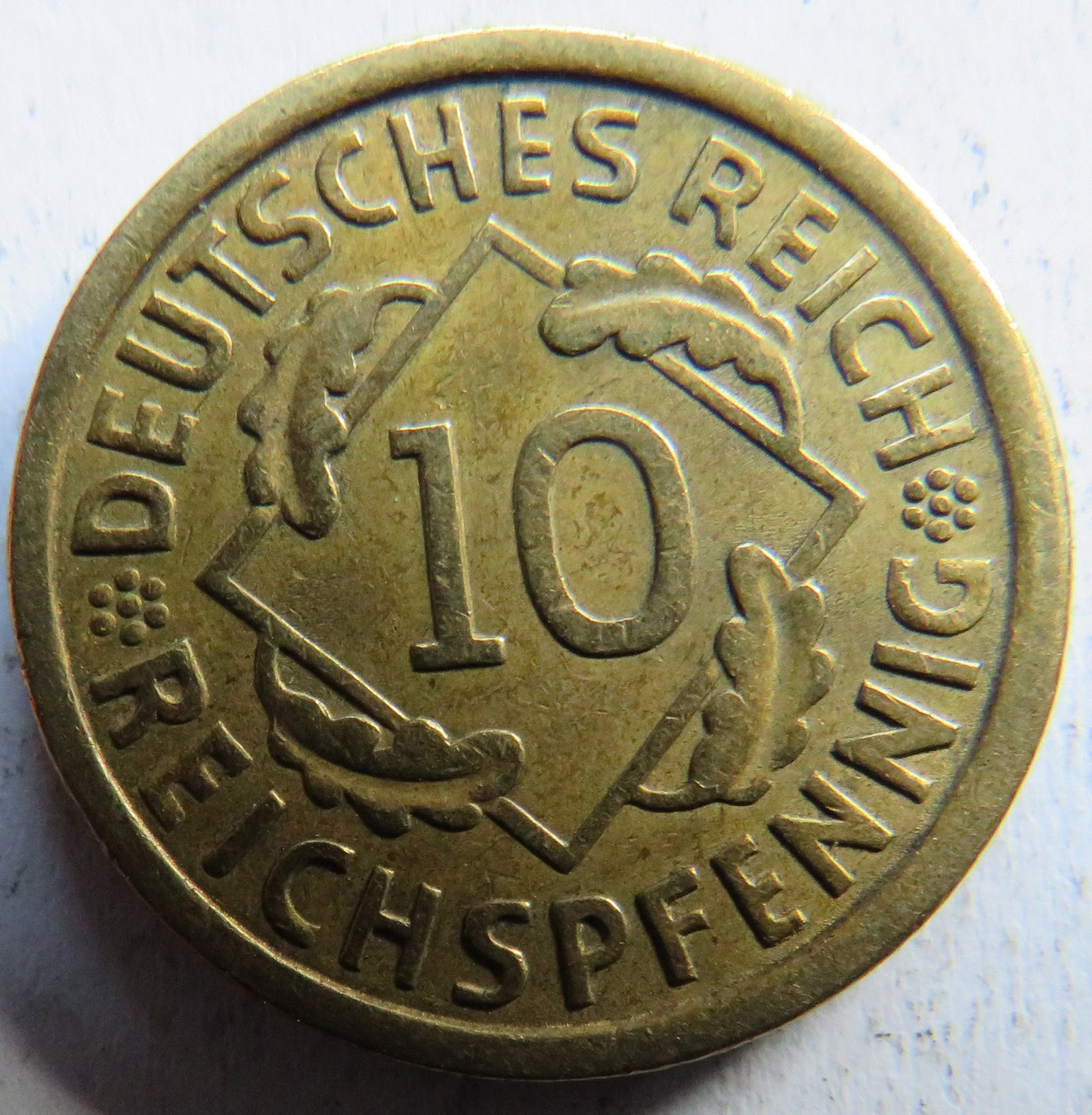 1935-A Germany - Weimar Republic 10 Reichspfennig Coin