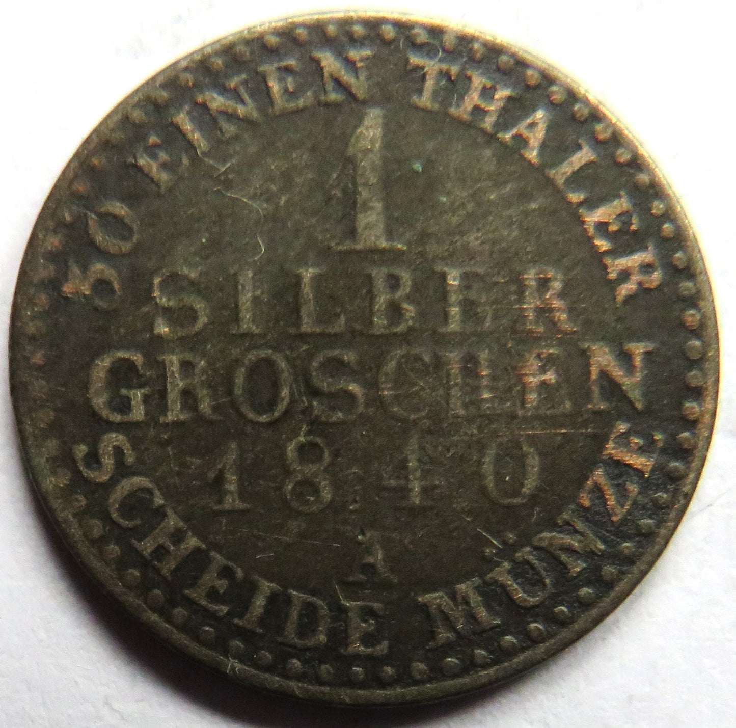 1840-A German States Prussia 1 Groschen Coin