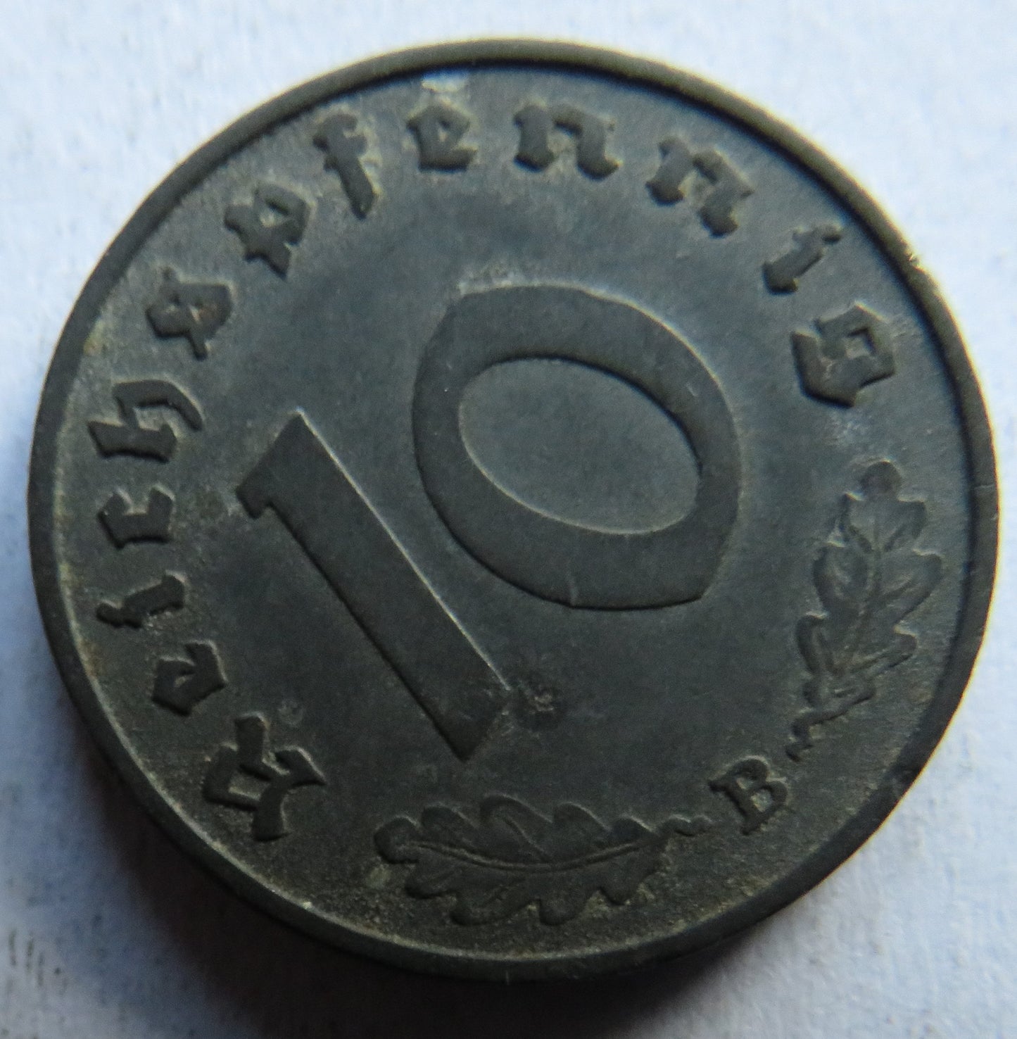 1940-B Germany - Third Reich 10 Reichspfennig Coin - WWII