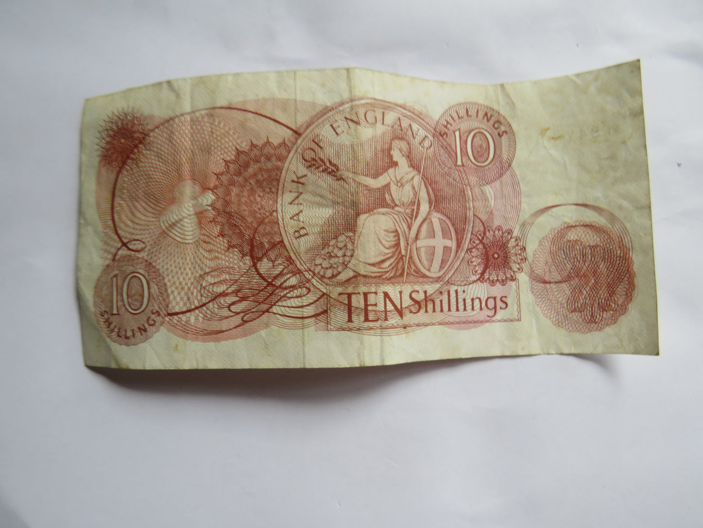 C.1967 Bank of England 10 Ten Shillings Banknote J.S. Fforde (94Y)
