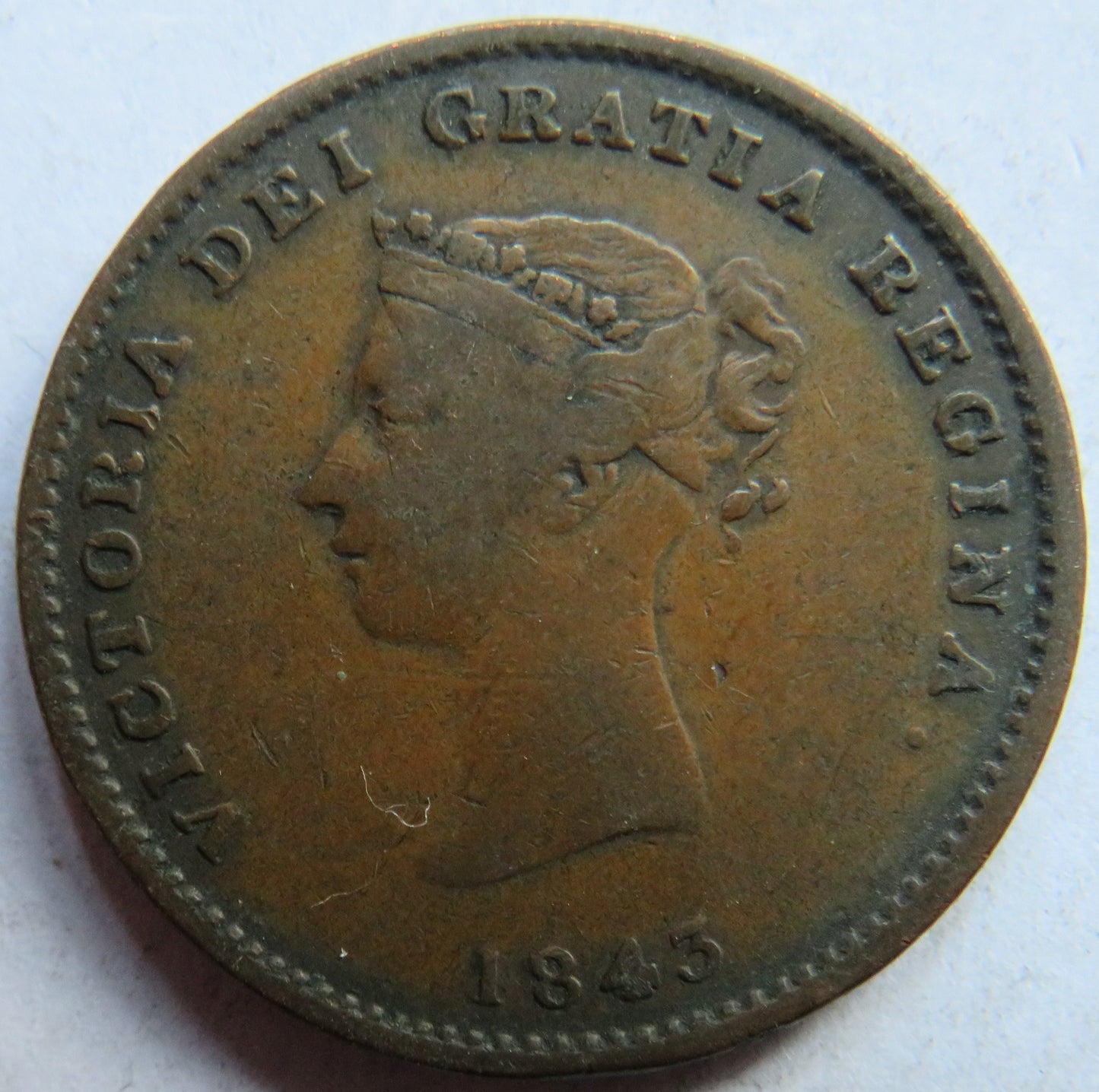 1843 New Brunswick Half Penny Token