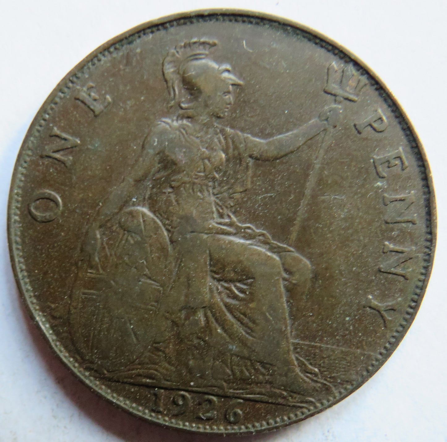 1926 King George V One Penny Coin - Great Britain