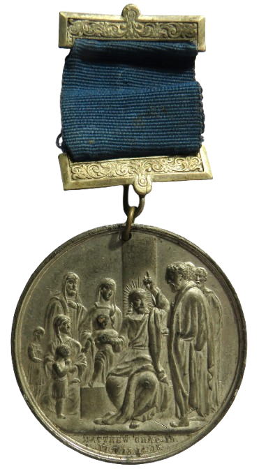 St James's Church Hatoham Large Medal "Never Absent Never Late"
