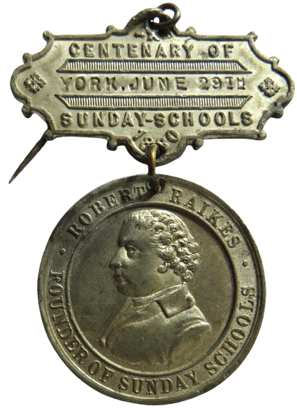 1880 Robert Raikes Sunday School Commemorative Medal