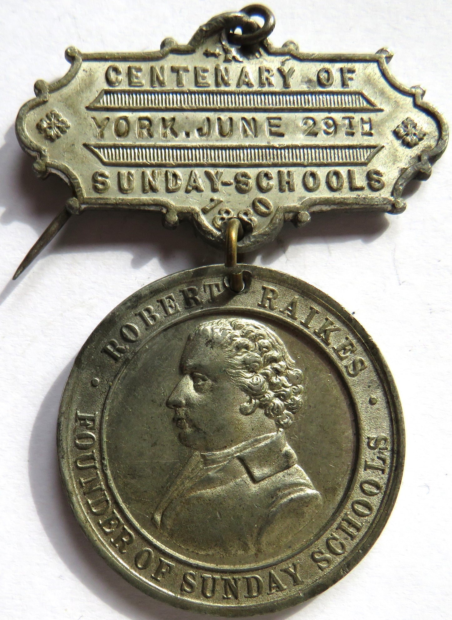 1880 Robert Raikes Sunday School Commemorative Medal