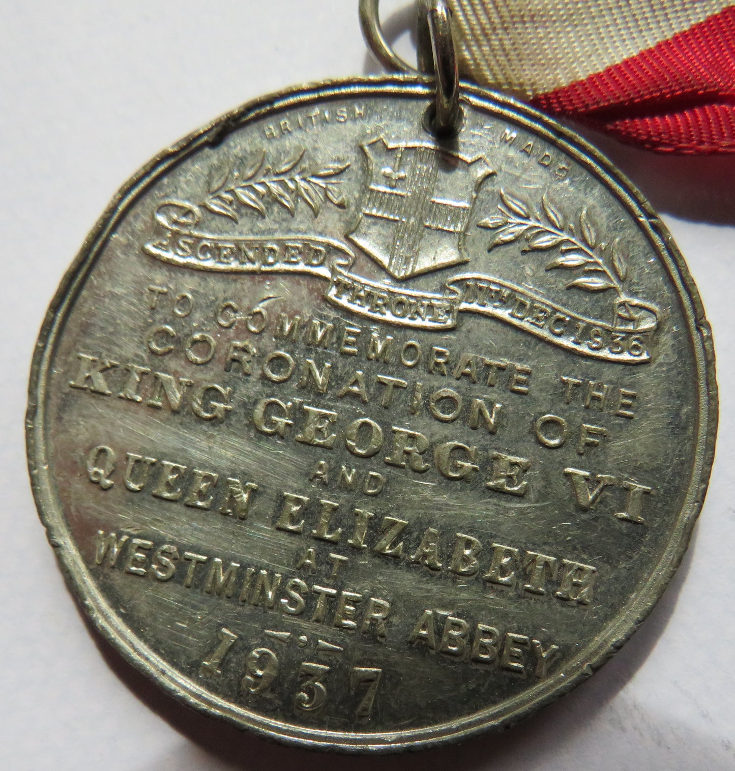 1937 King George VI Coronation Souvenir Medal