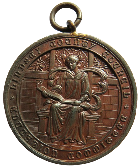 1906-7 Lindsey County Council Education Committee Attendance Medal