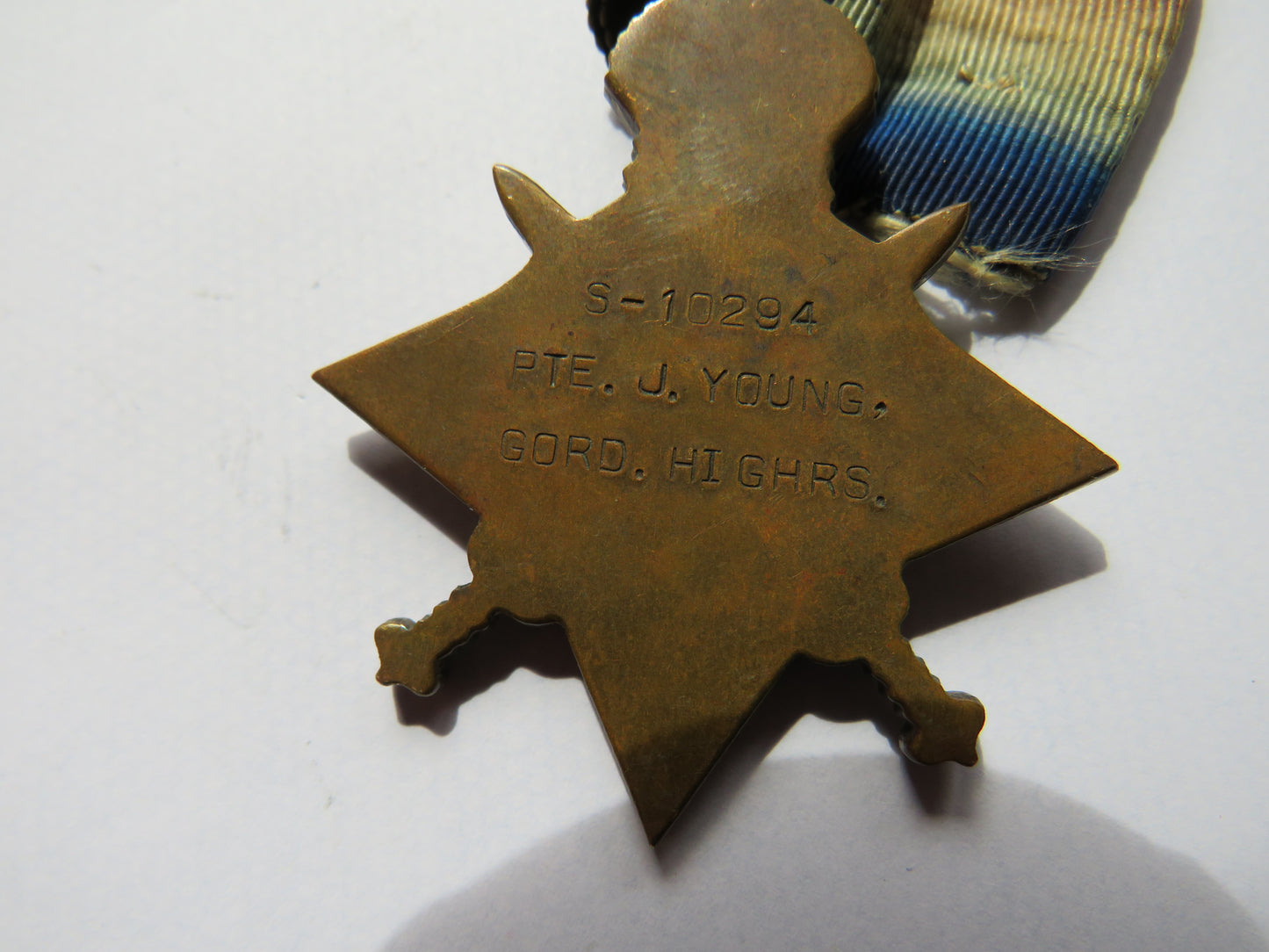 1914-1915 Star WWI Medal Gordon Highlanders