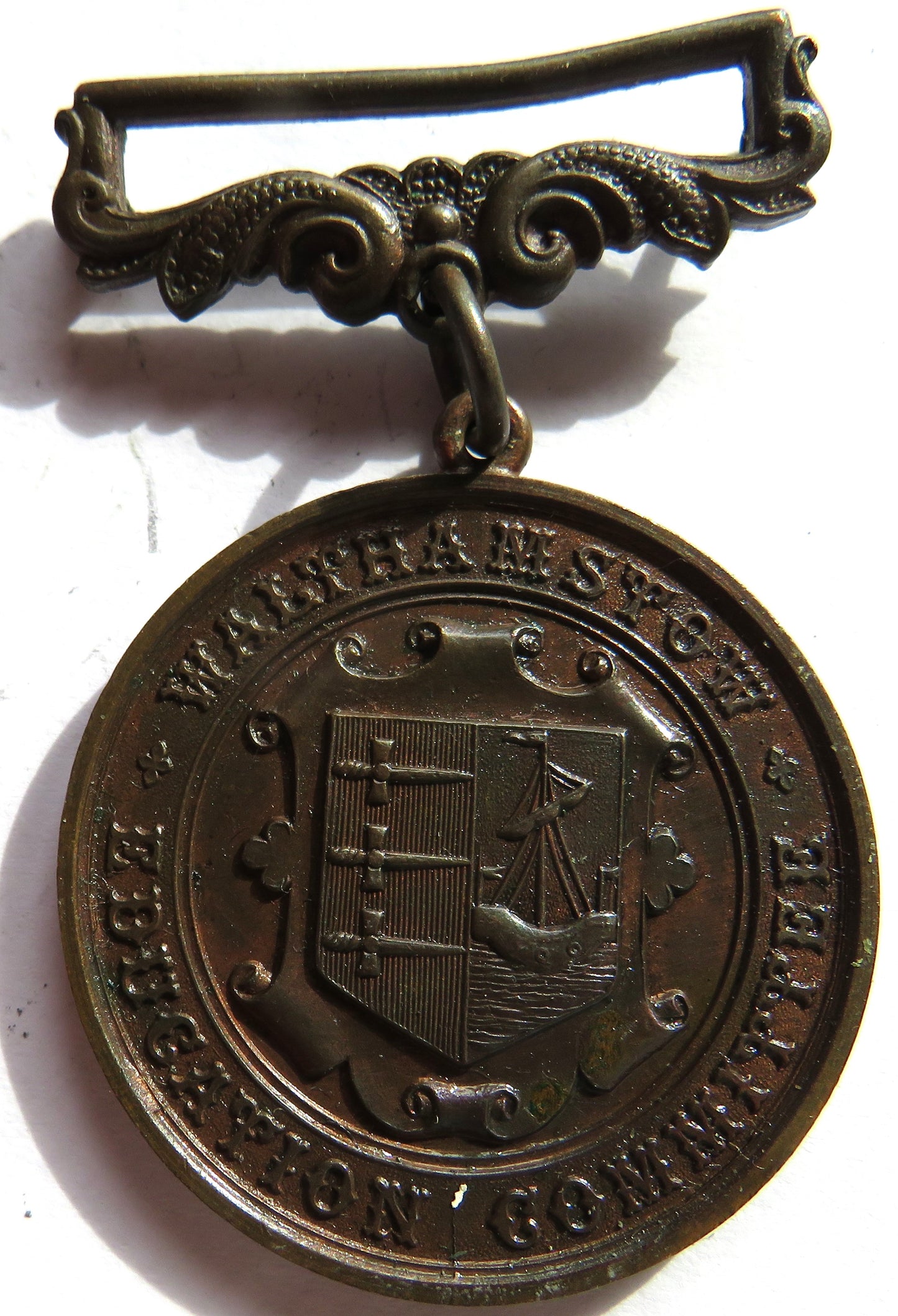 1906 Walthamstow Education Committee Attendance Antique Medal