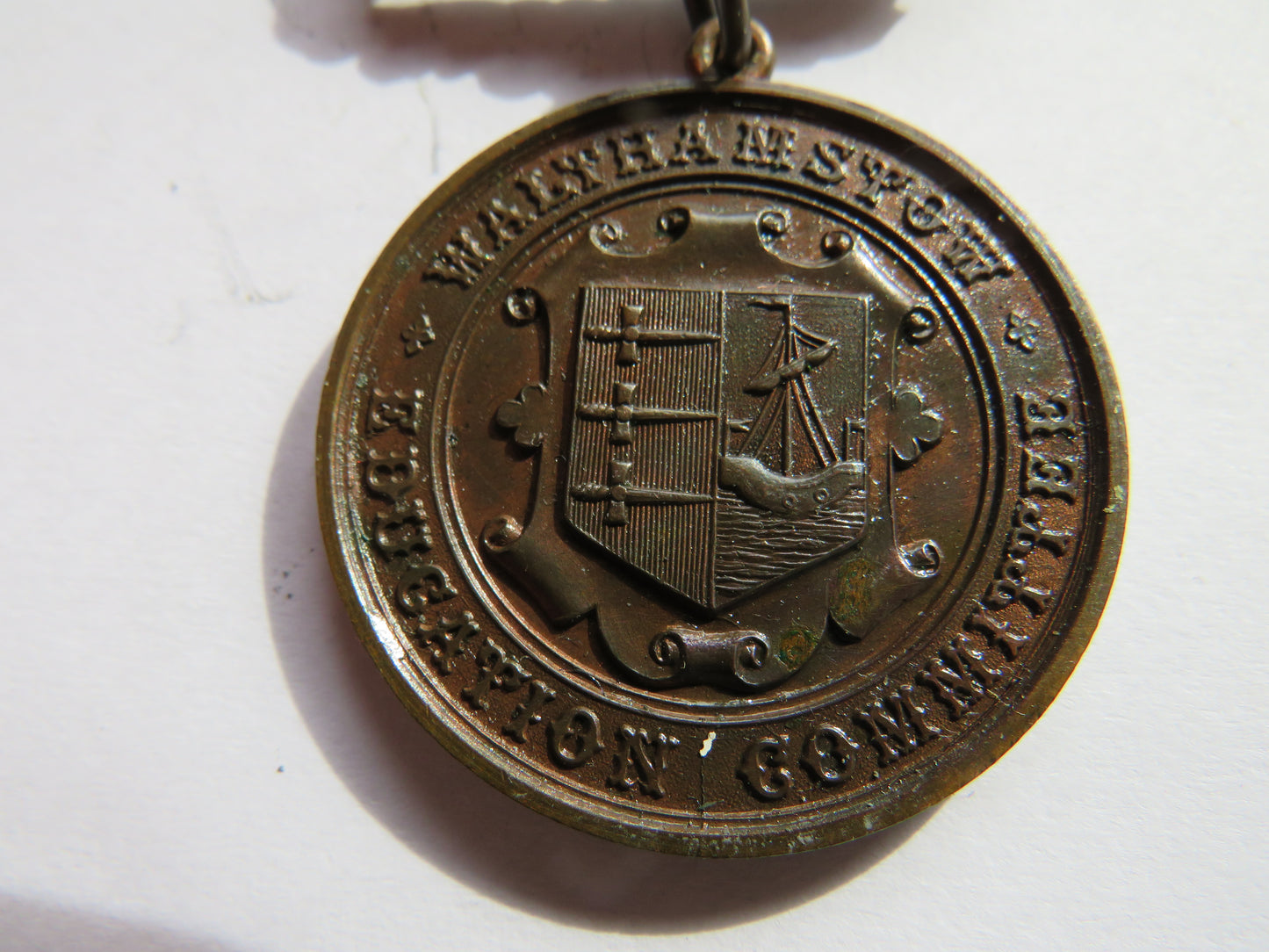1906 Walthamstow Education Committee Attendance Antique Medal