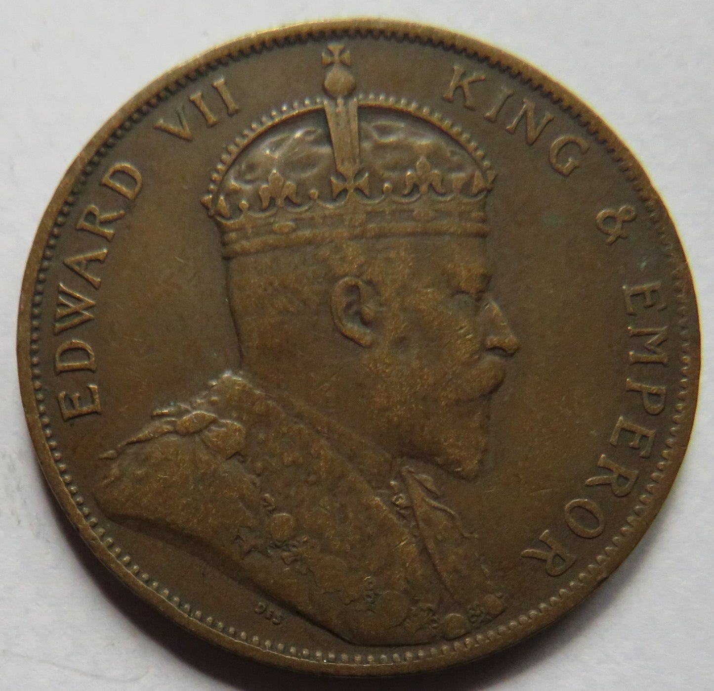 1909 King Edward VII States of Jersey 1/12th of a Shilling Coin
