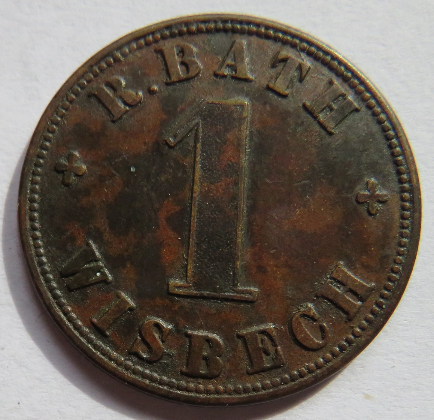 R. Bath Wisbech 1d One Penny Token