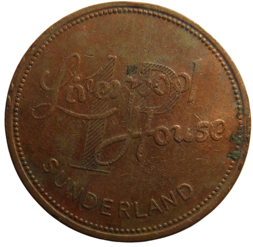 Liverpool House Sunderland 1d One Penny Token