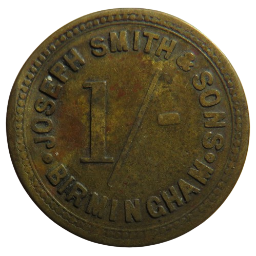 Joseph Smith & Sons Birmingham 1/- Token