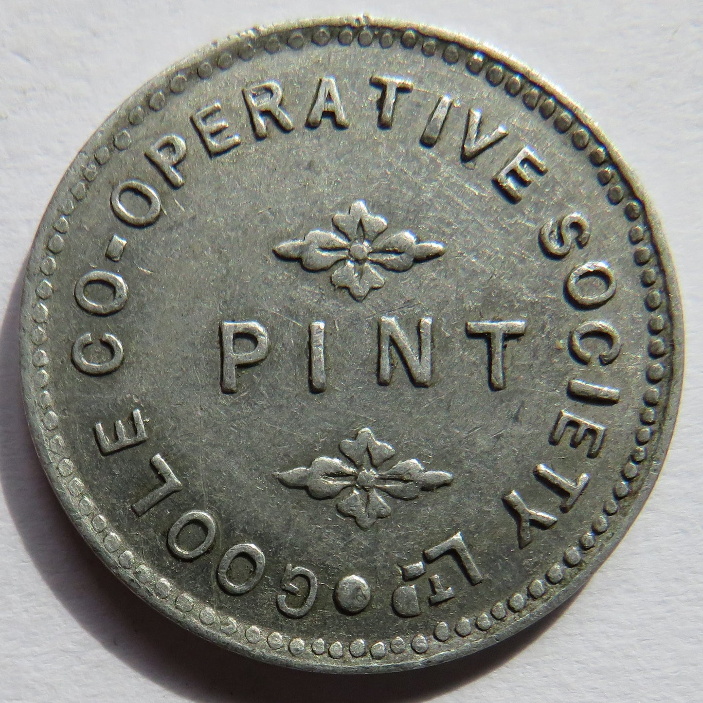 Cooperative Society Goole ltd Pint Token