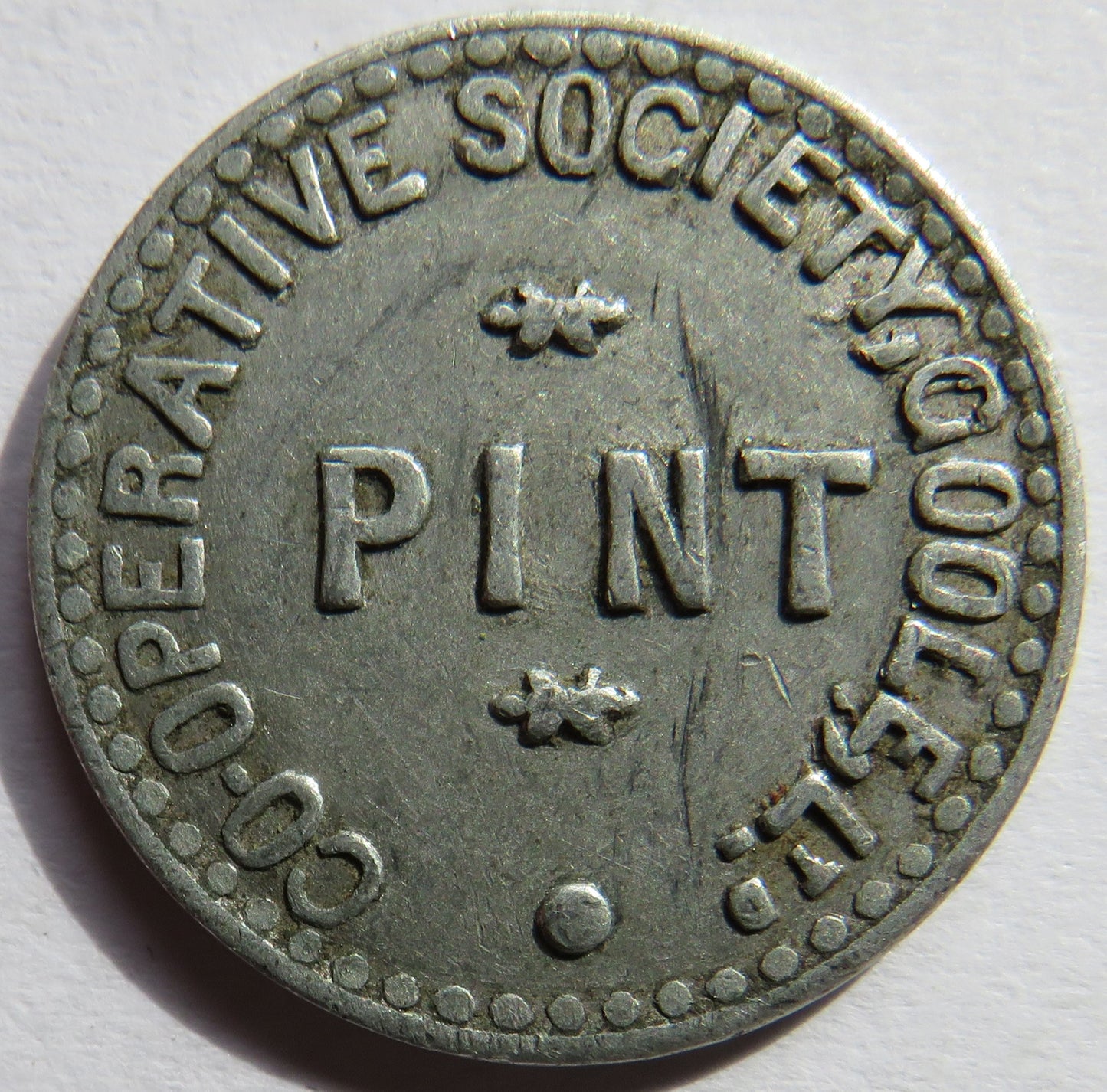 Cooperative Society Goole ltd Pint Token