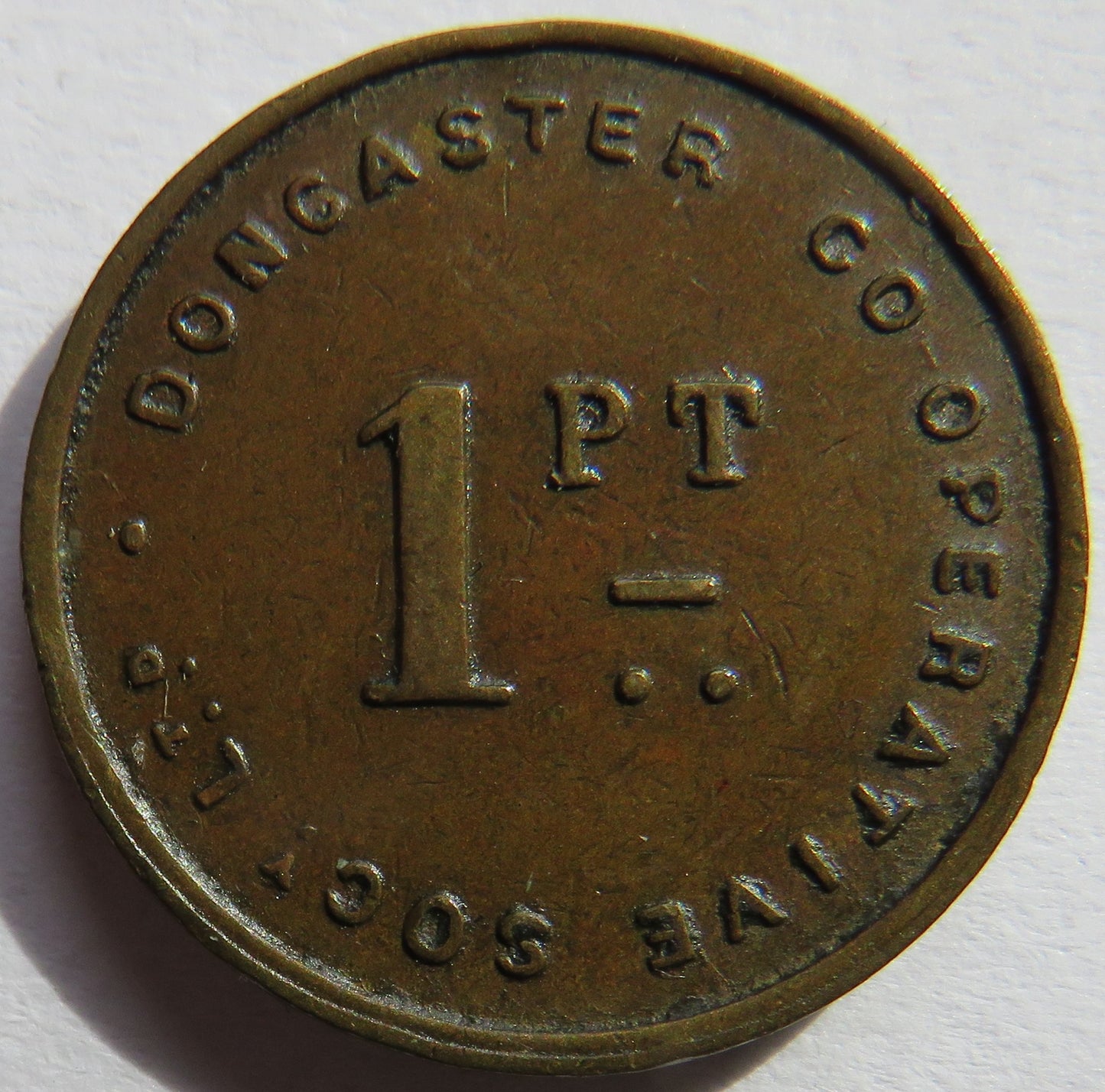 Doncaster Cooperative Society 1 Pint Token