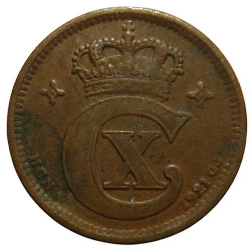 1921 Denmark 5 Ore Coin
