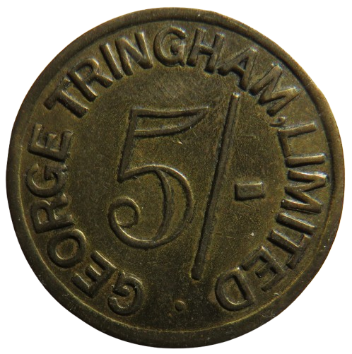 George Tringham Limited 5/- Vintage Token