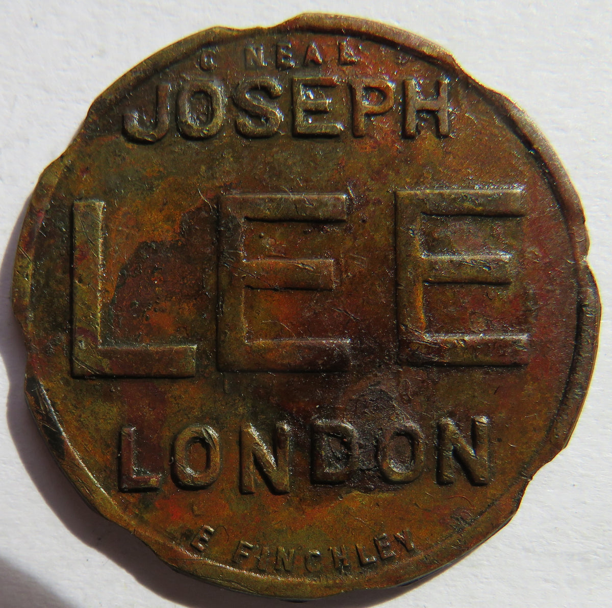 Joseph Lee London 10 Shilling Vintage Token