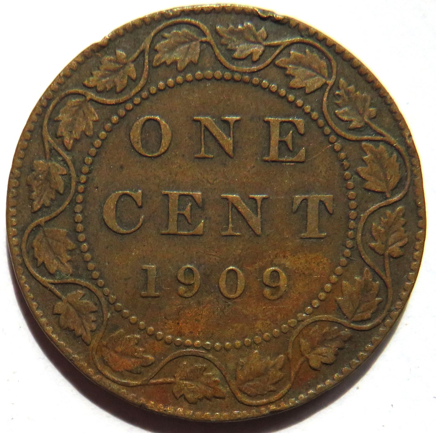 1909 King Edward VII Canada One Cent Coin