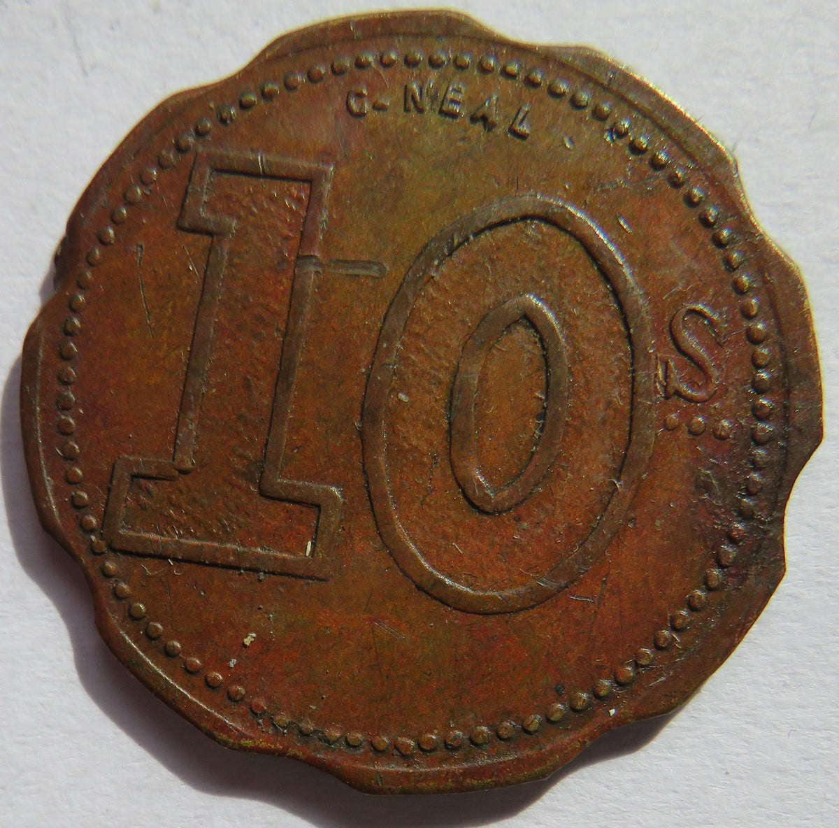 Joseph Lee London 10 Shilling Vintage Token