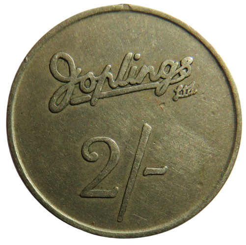 Joplings Ltd 2/- Vintage Token