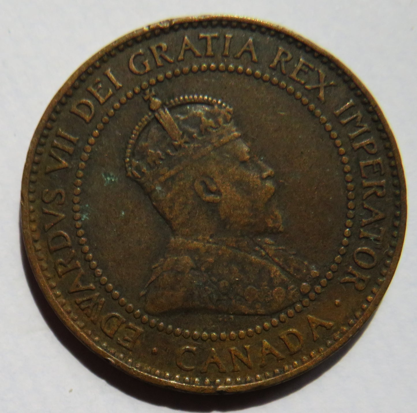 1909 King Edward VII Canada One Cent Coin