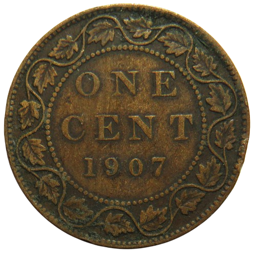 1907 King Edward VII Canada One Cent Coin