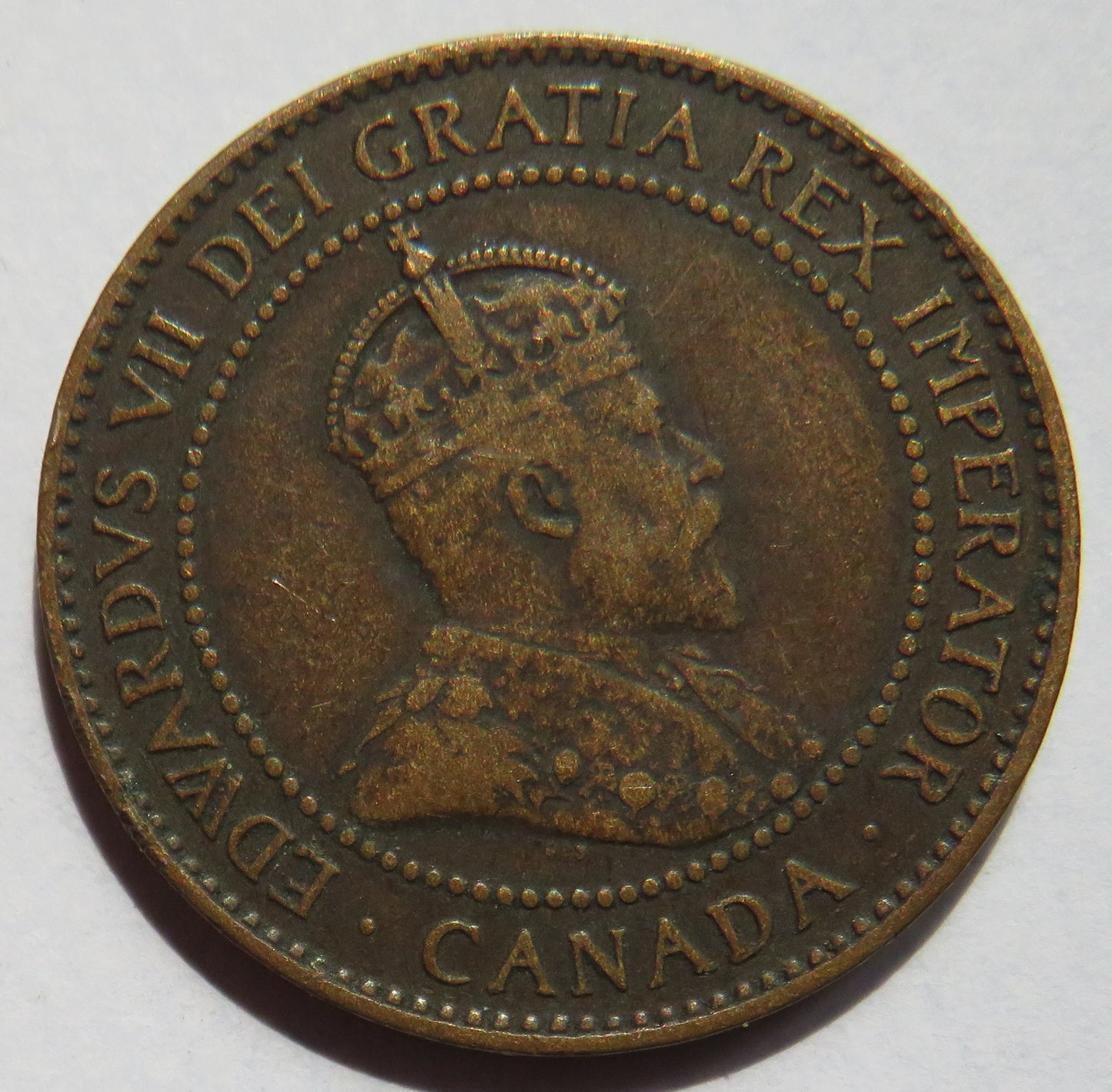 1907 King Edward VII Canada One Cent Coin