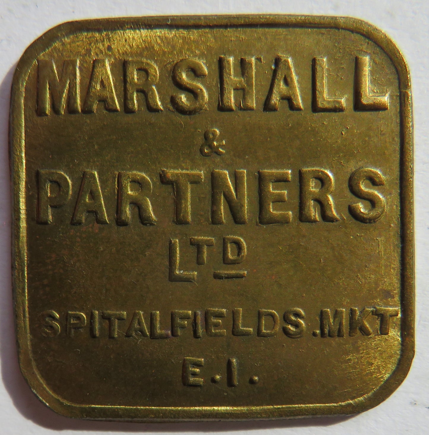 Marshall & Partners Ltd Spitalfields Market 5/- Token